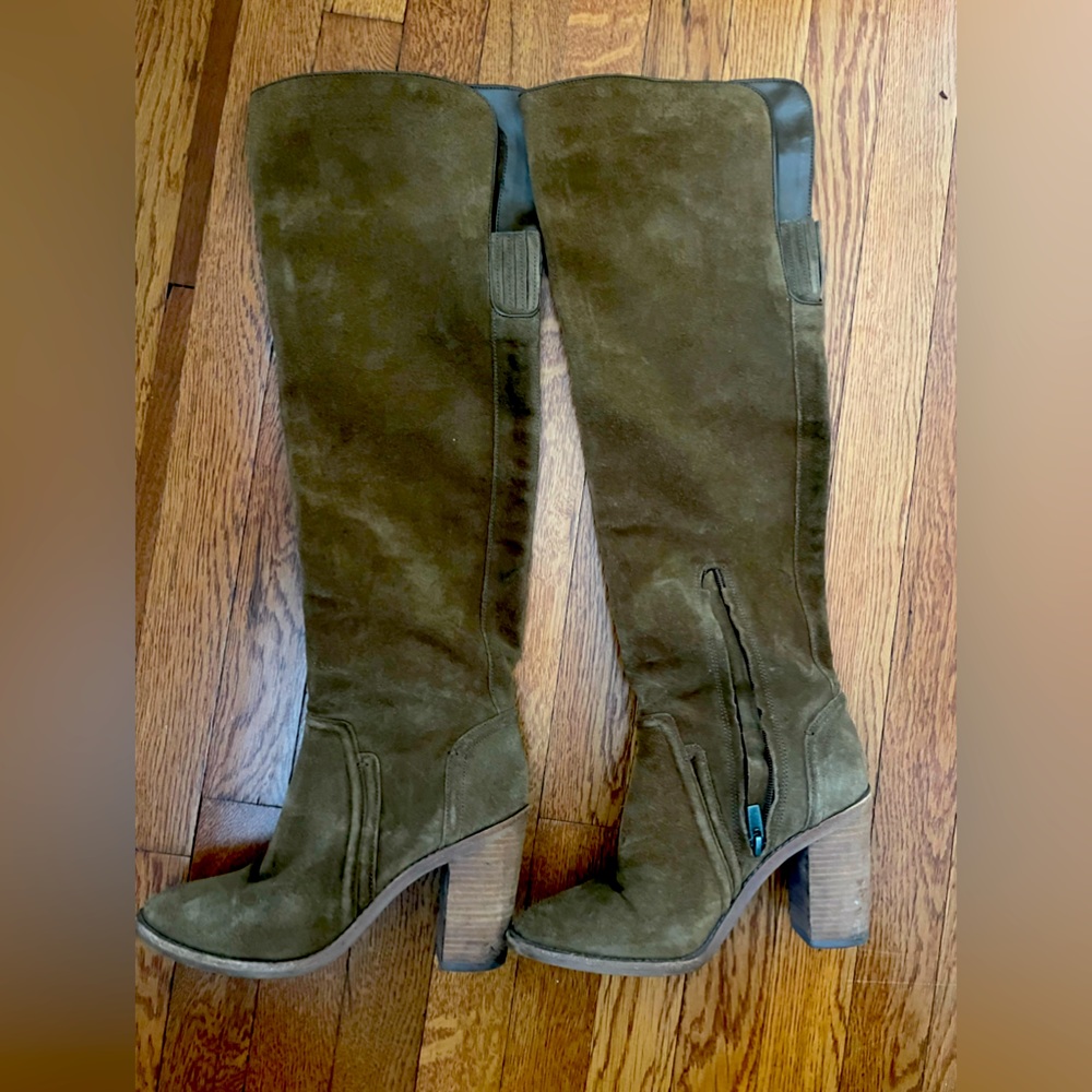 Suede over the knee boots